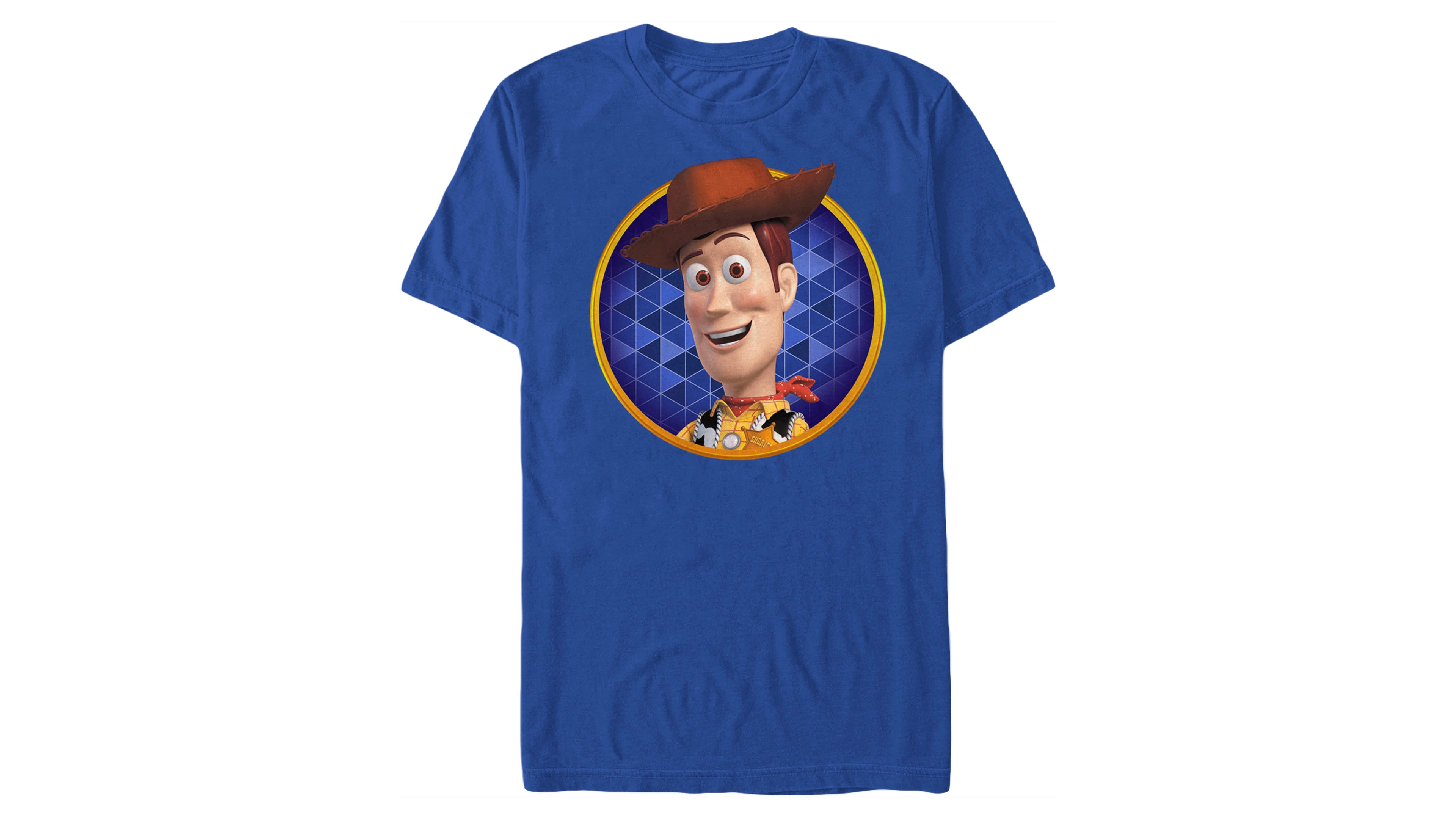 Disney Pixar Men's Toy Story Woody Circle Portrait Short Sleeve T-Shirt