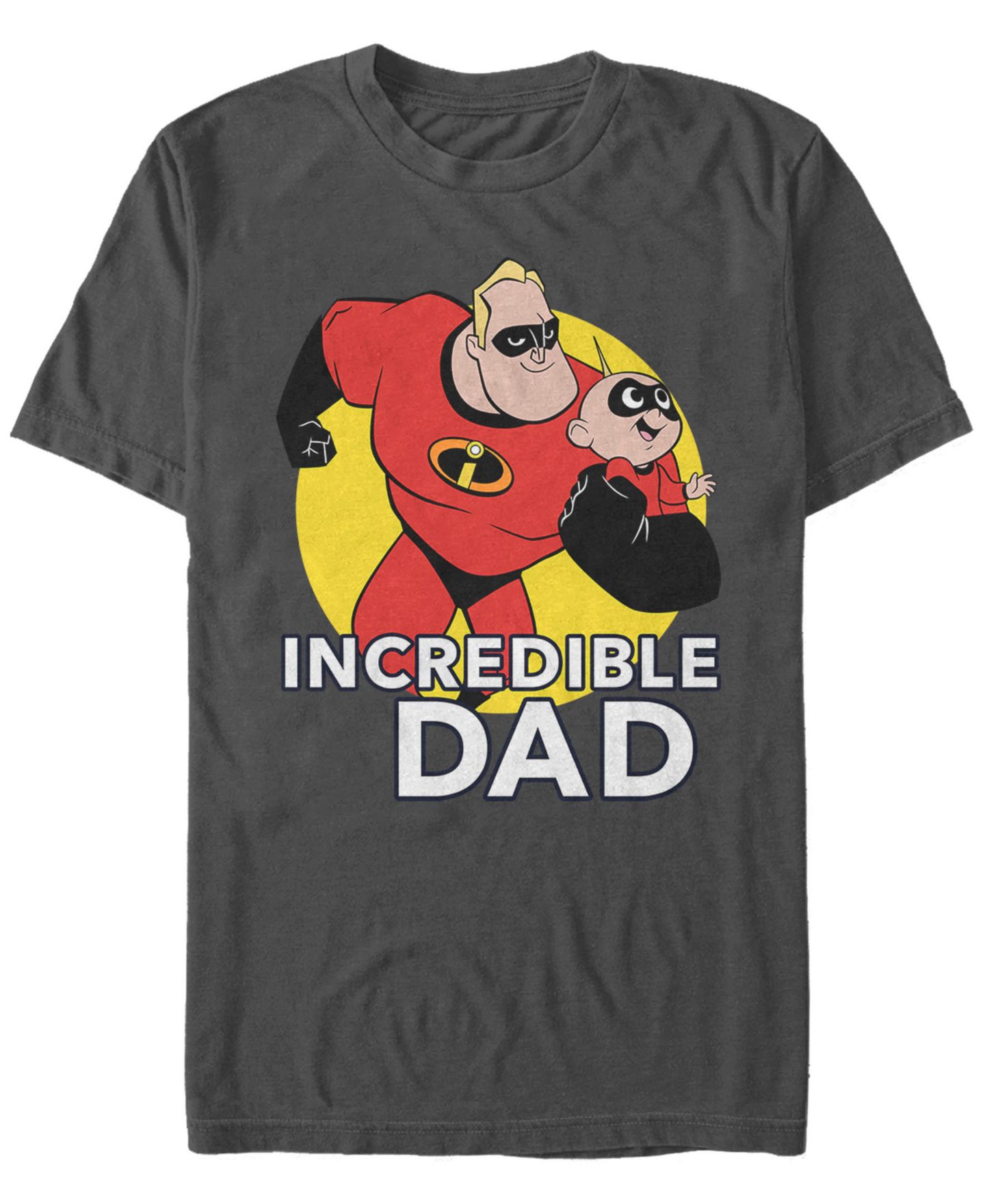 Мужская футболка Fifth Sun Disney Pixar The Incredibles The Best Father Short Sleeve, цвет: Угольный — фото 1