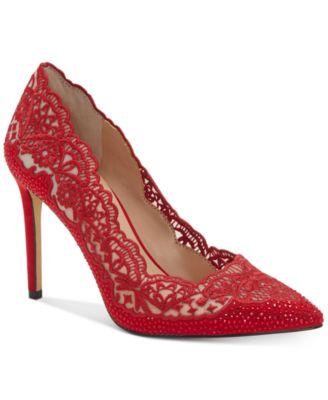 macy's red heels