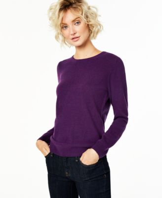 purple cashmere cardigan