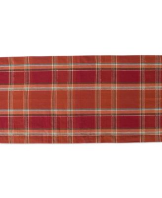 Autumn Spice Plaid Table Runner