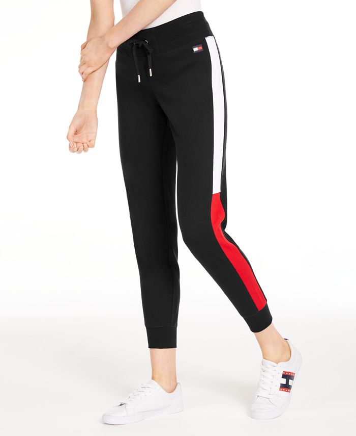 Ladies Jogging Pants Sport With Pockets Stripes Cotton Size S M L XL XXL 
