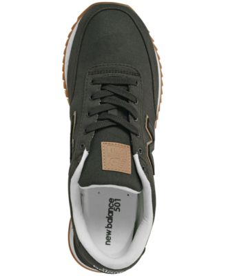 new balance men's 501 canvas gum casual sneakers