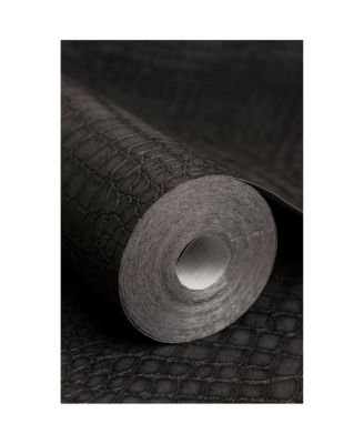 Graham Brown Crocodile Black Wallpaper