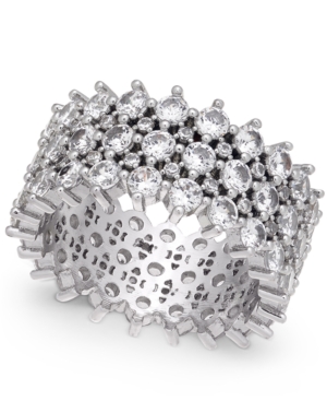image of Inc Silver-Tone Pave Ring, Created for Macy-s
