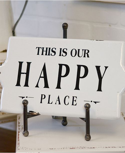 Vip Home Garden Vip Home International Metal Happy Place Sign