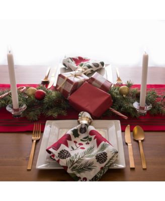 Woodland Christmas Napkin , Set of 6