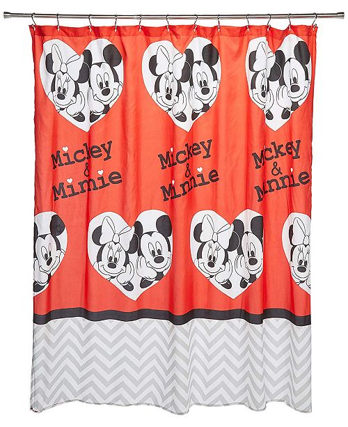 Disney Mickey And Minnie Luv U More Shower Curtain Reviews