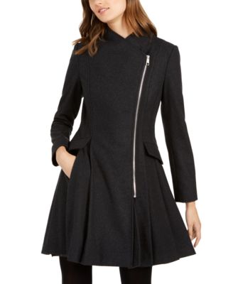 macy's guess asymmetrical coat