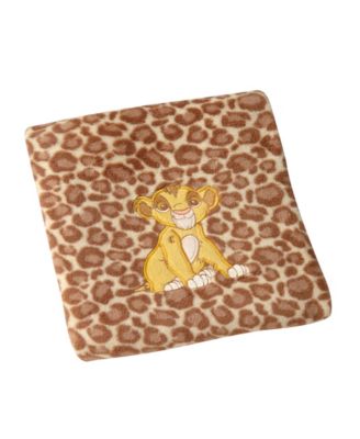 disney lion king plush printed blanket