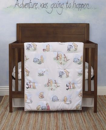 Disney Winnie the Pooh Storybook 6 Piece Crib Bedding Set Macy s