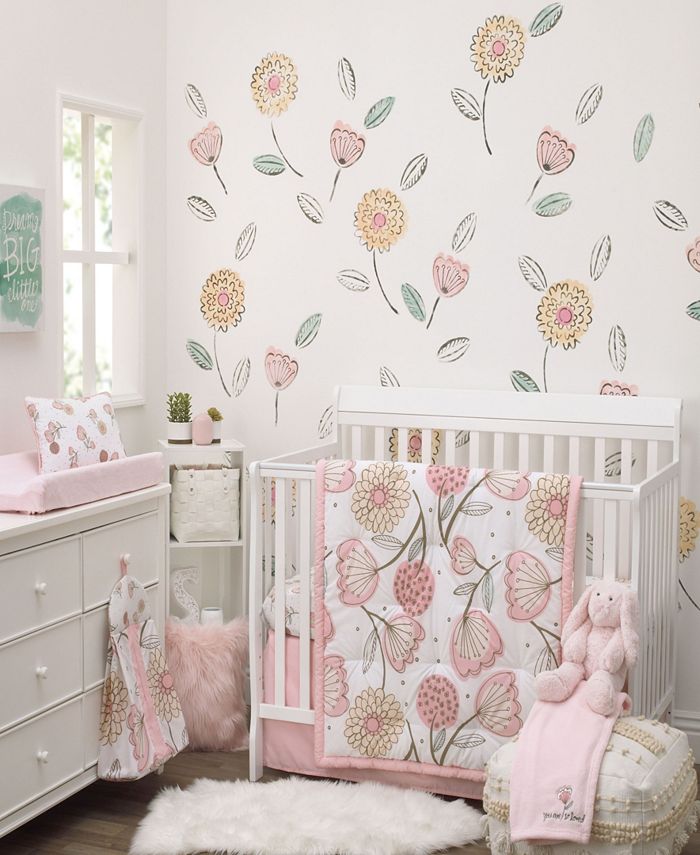 NoJo Beautiful Floral 10Piece Crib Bedding Set Macy's