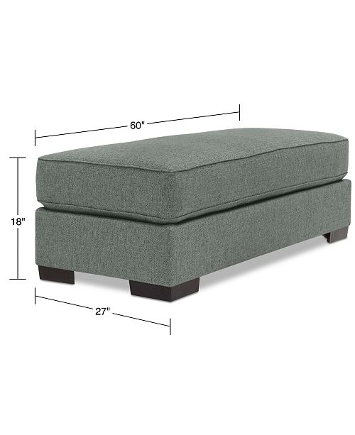 Furniture Ainsley Fabric Ottoman, Created for Macy's & Reviews