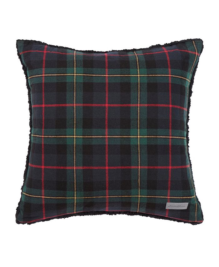 Eddie Bauer Mountain Pine Tartan Dark Green Throw Pillow Macy's