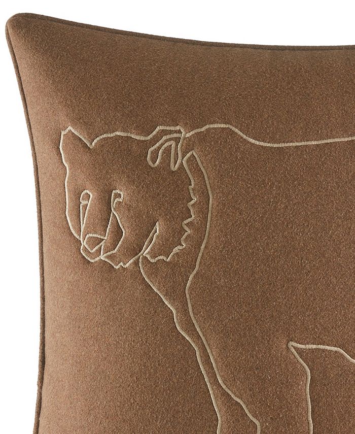 Eddie Bauer Bear Lines Felt Throw Pillow Macy's