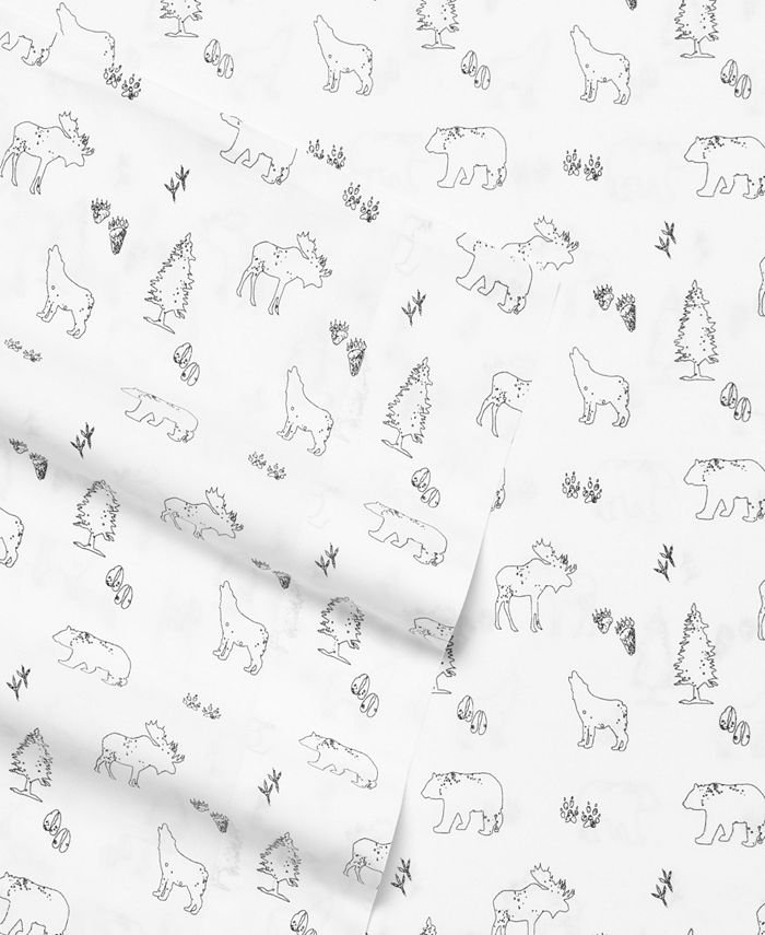 Eddie Bauer Animal Tracks Cotton Sheet Set, Queen Macy's