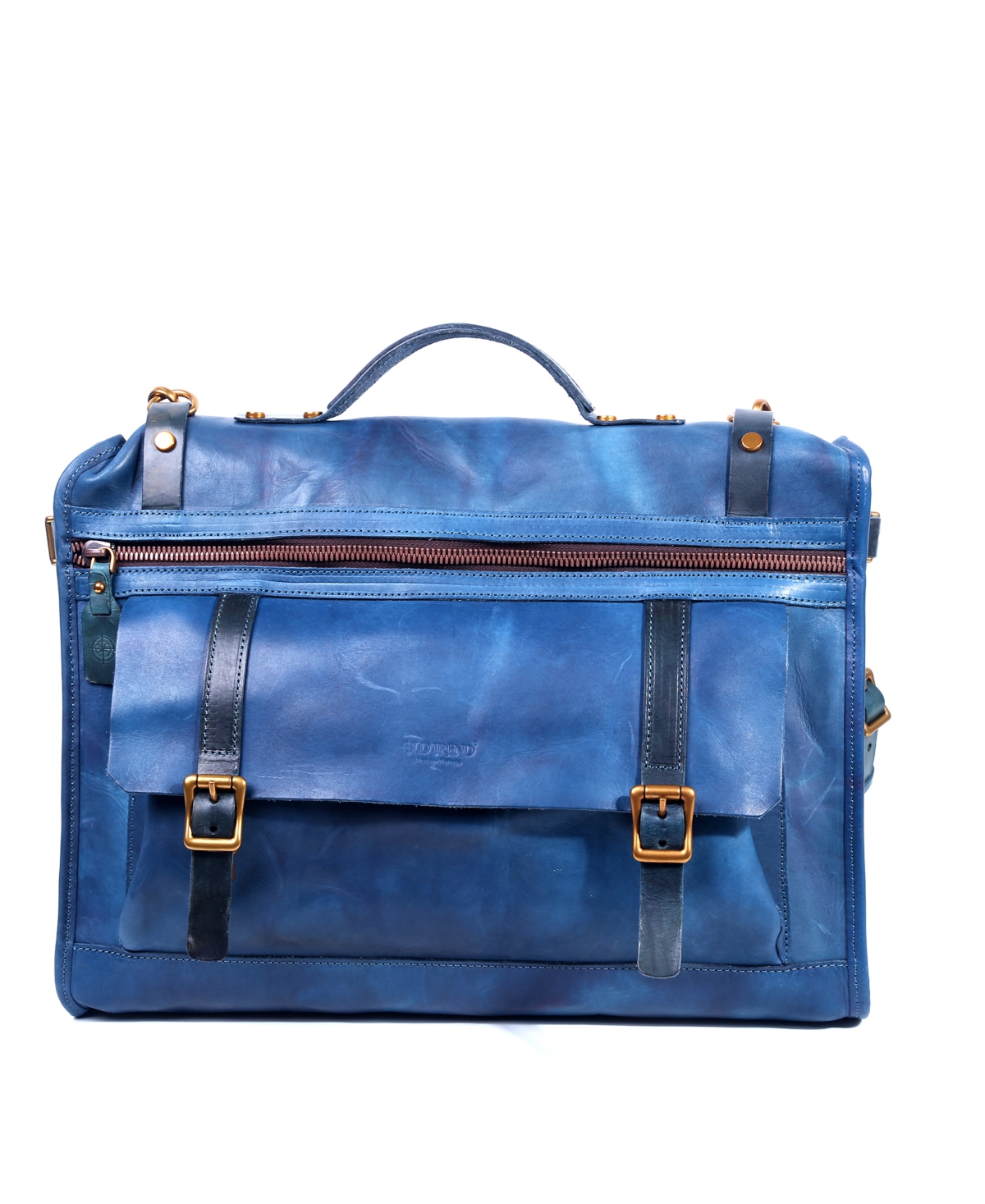 Stone Cove Leather Briefcase - Navy