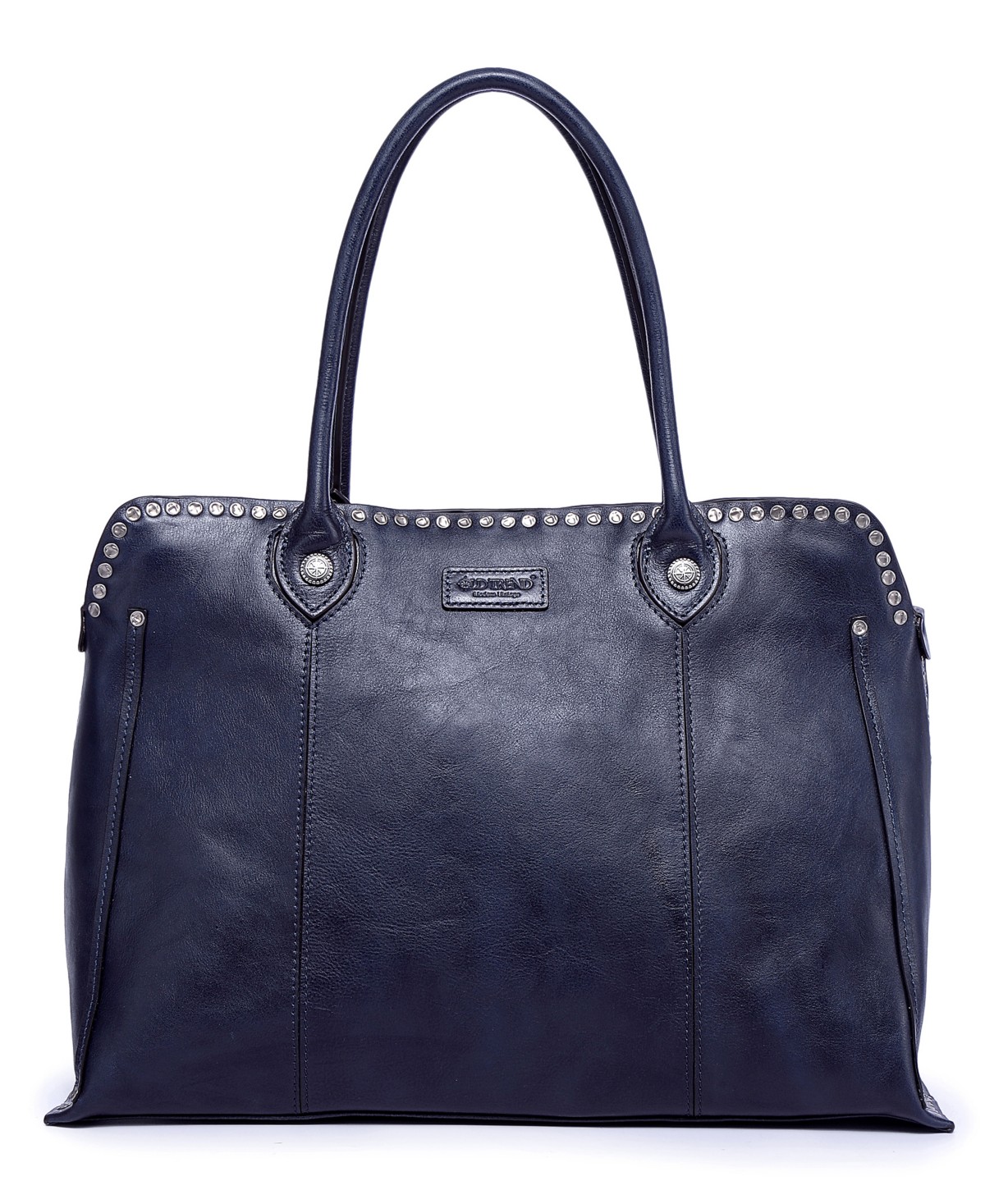 Женские сумки OLD TREND Soul Stud Large Leather Satchel — фото 1