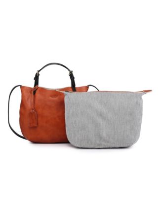 Women's Genuine Leather Dip Dye Tote