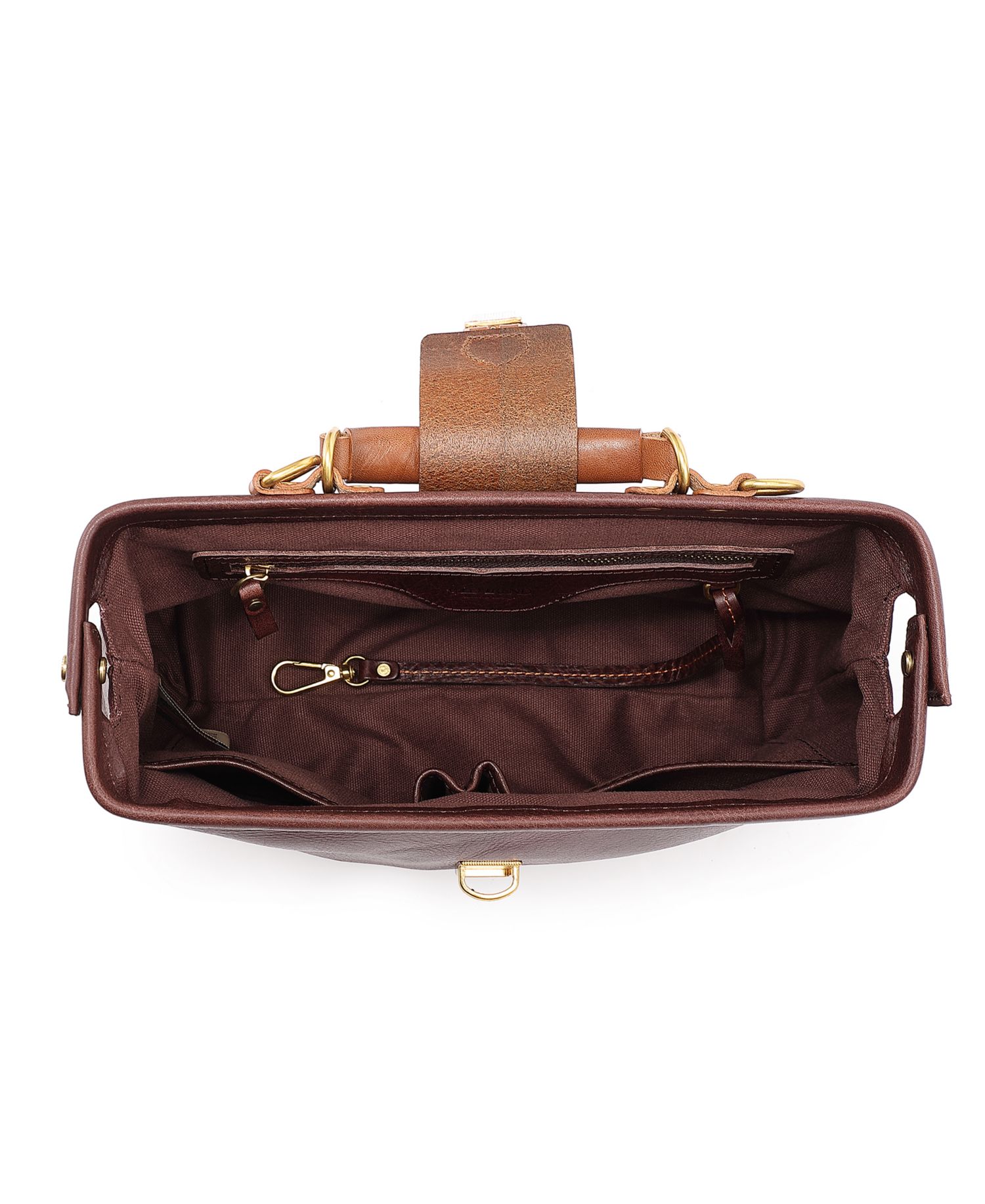 Doctor Small Leather Crossbody Satchel Bag
