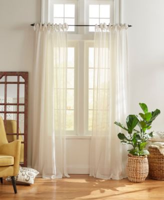 Elrene Home Fashions Vienna Tie-Top Sheer Window Curtain