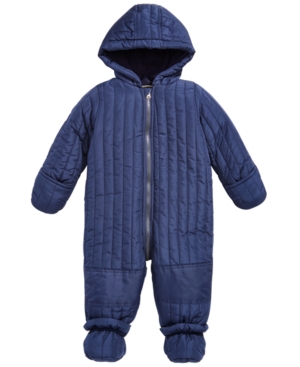 image of First Impressions Baby Boys Quilted Snowsuit, Created for Macy-s