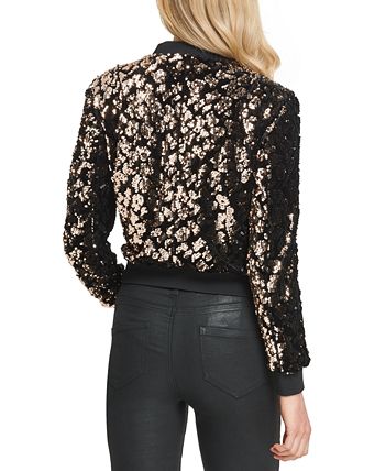DKNY Sequined Bomber Jacket Macy s