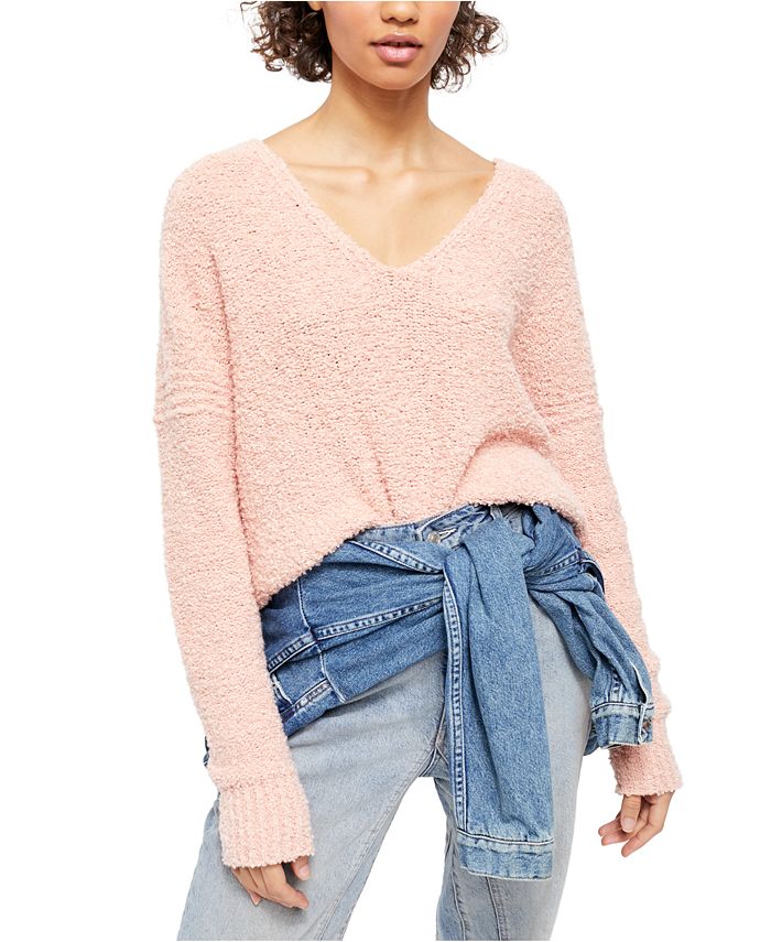 Free people vneck sweater 2025