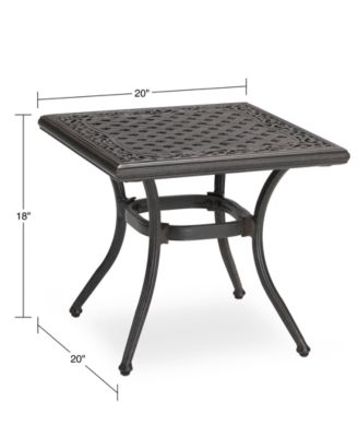 Wythburn Mix and Match 20" Square Cast Aluminum Outdoor End Table, Created for Macy's