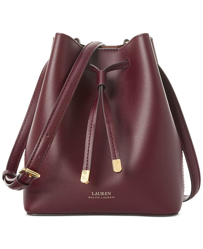 Lauren Ralph Lauren Debby II Leather Drawstring Bag & Reviews ...
