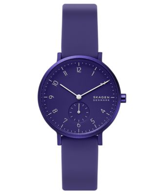 Skagen - Unisex Aaren Aluminum White Silicone Strap Watch 36mm