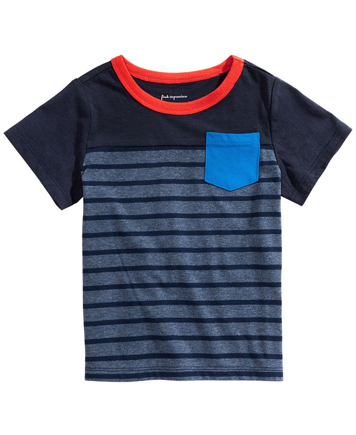First Impressions Toddler Boys Cotton Pocket T-Shirt, Created for Macy ...