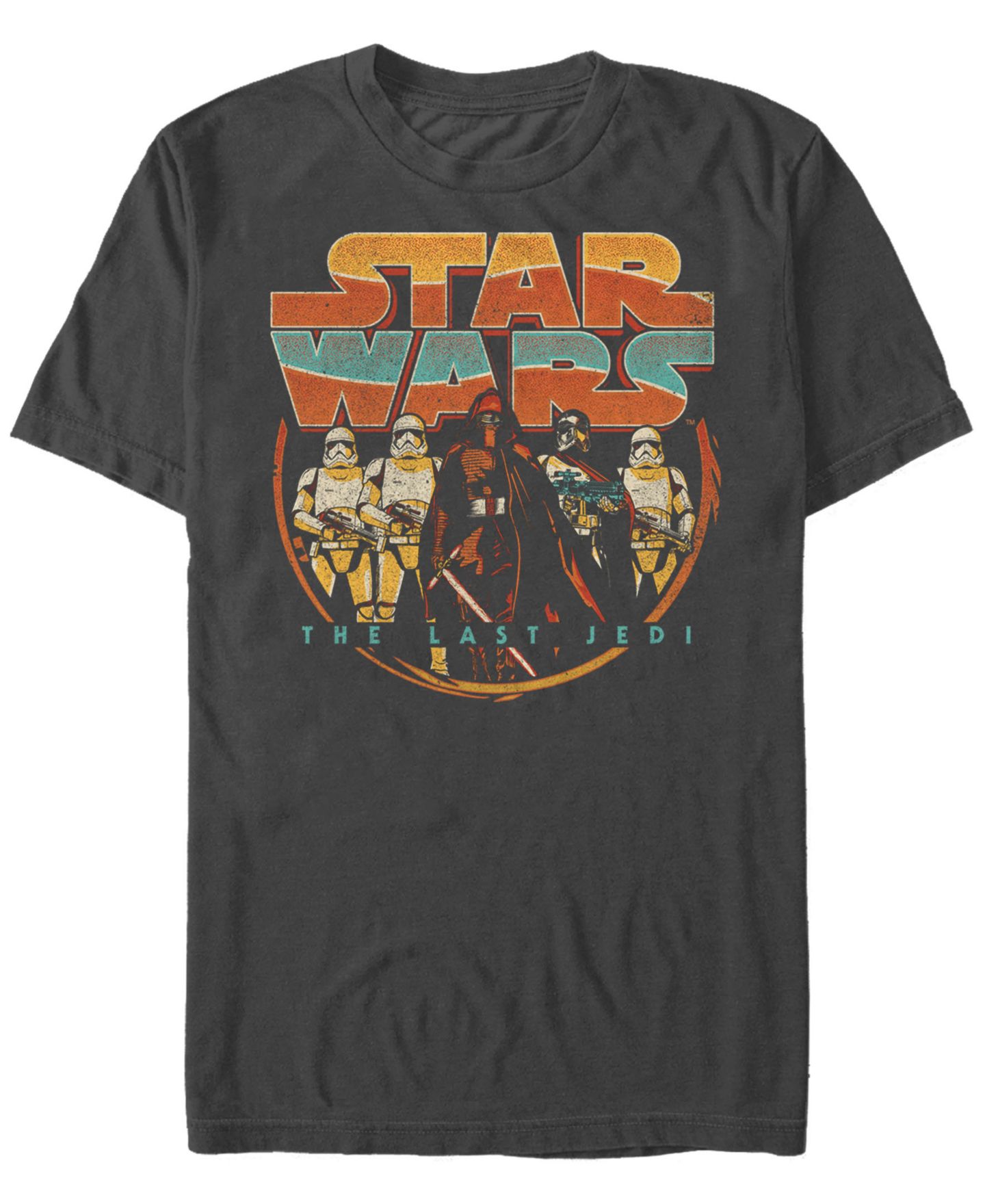 Мужская футболка Fifth Sun Star Wars The Last Jedi Kylo Ren Soldiers Short Sleeve, цвет: Угольный меланжевый — фото 1