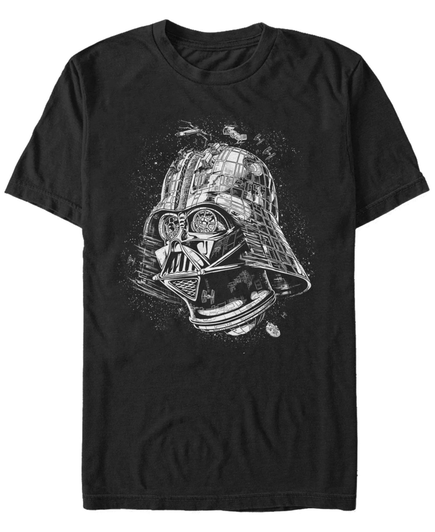 Мужская футболка Fifth Sun Star Wars Classic Darth Vader Helmet Short Sleeve, цвет: Чёрный — фото 1