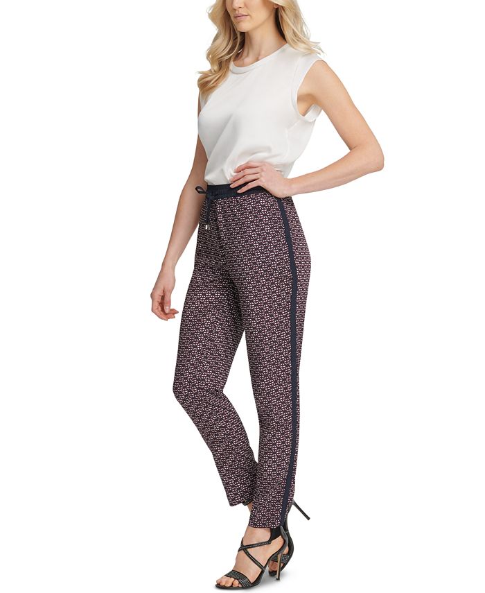 DKNY Printed PullOn Pants Macy's