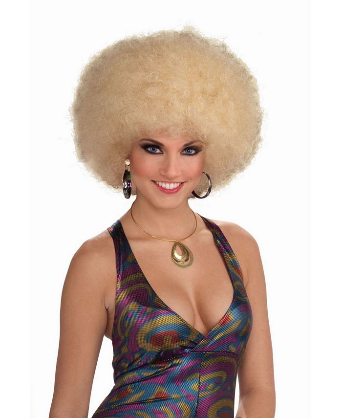 Blonde Deluxe Mega Afro Fro Wig 