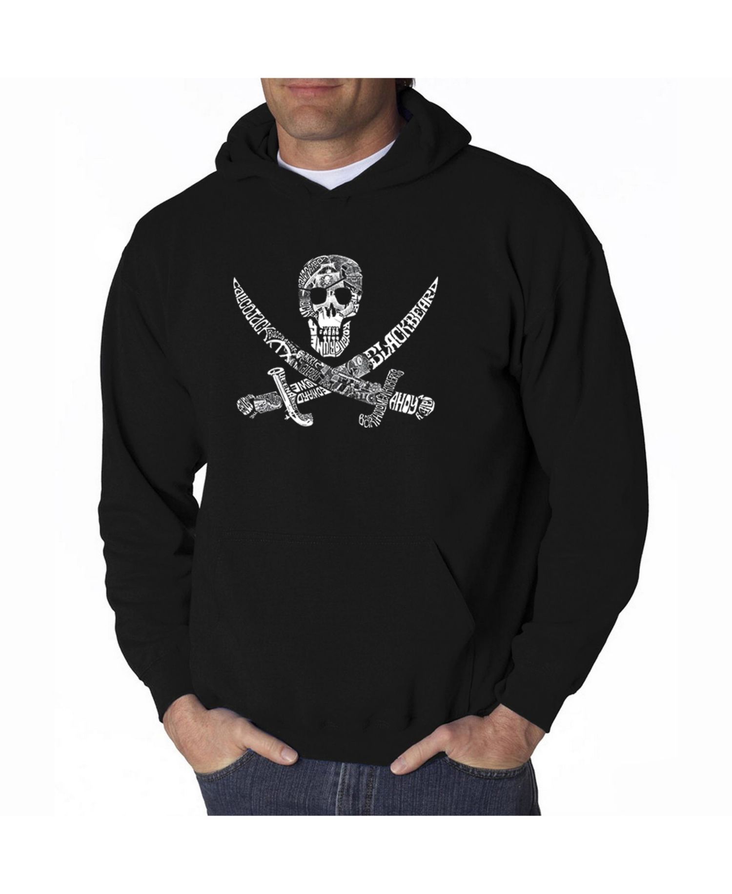 Men's Word Art Hoodie - Pirate