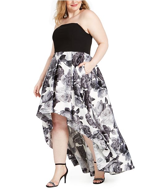 Speechless Trendy Plus Size Colorblocked High Low Dress