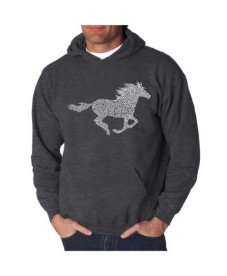 Men's Word Art Hoodie - Mustang