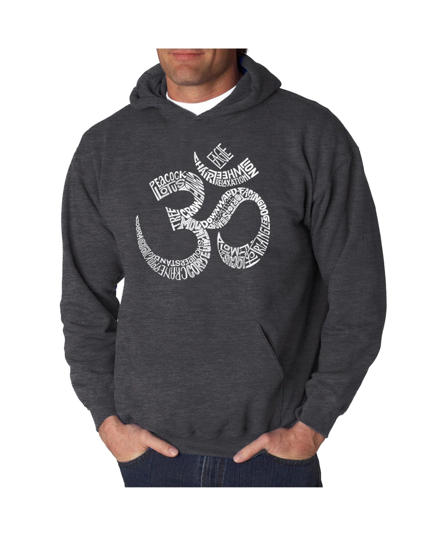 Men's Word Art Hoodie - Poses Om