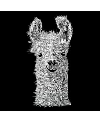 Men's Word Art Hoodie - Llama