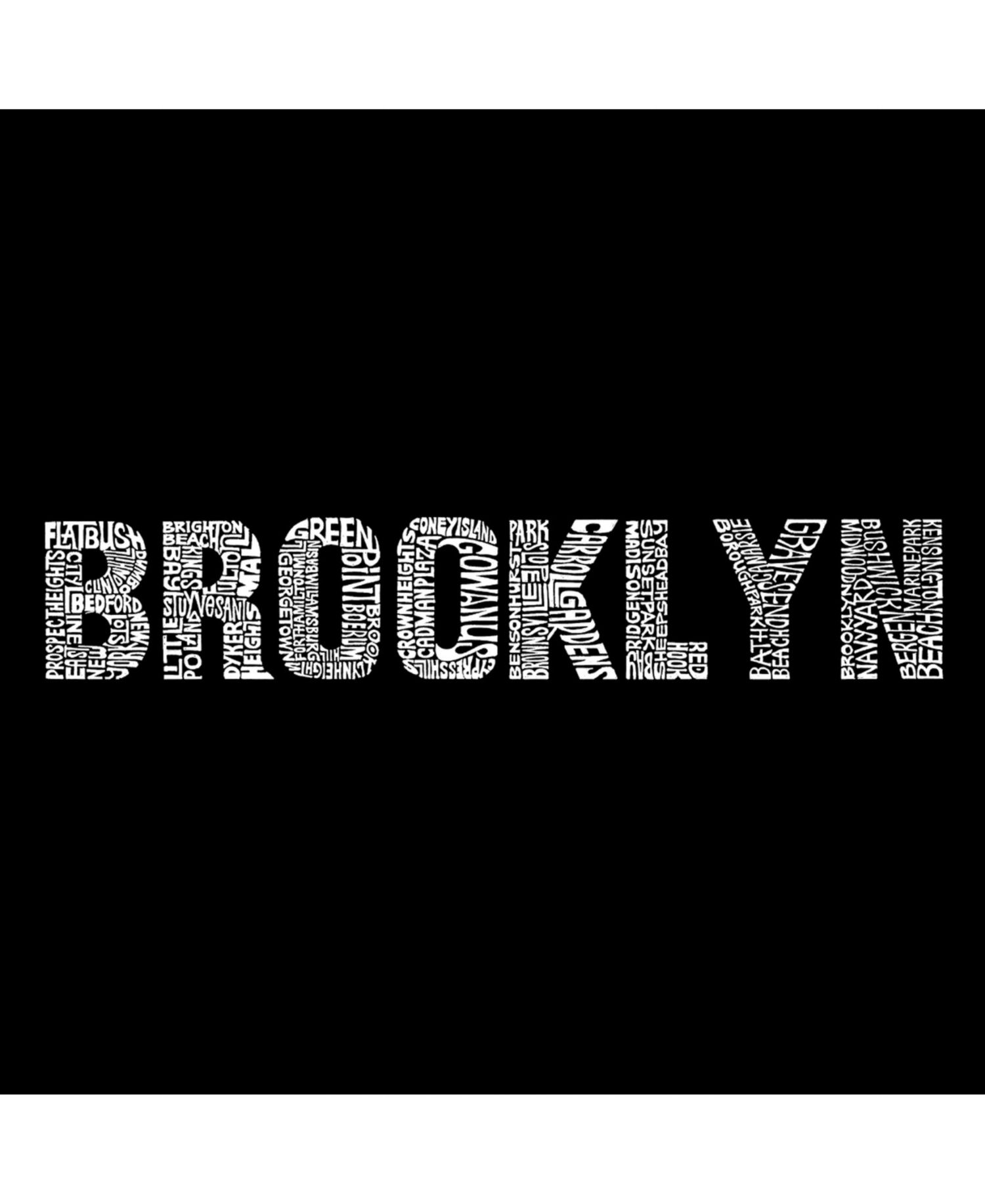 Men's Word Art Hoodie - Brooklyn Neighborhoods