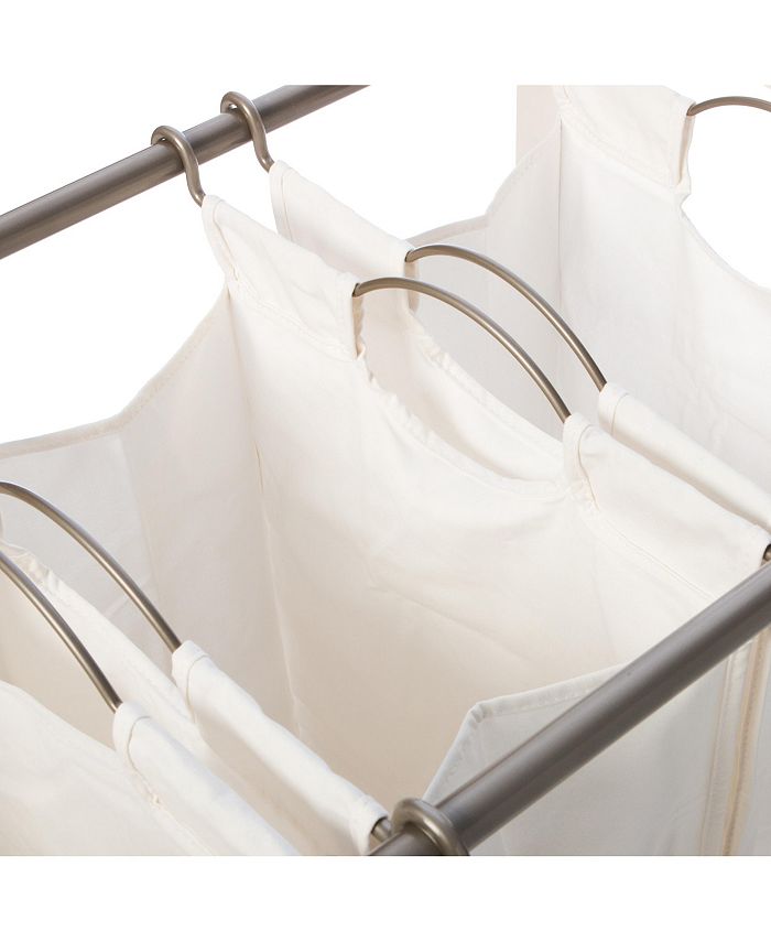 TRINITY 3 Bag Laundry Cart Macy