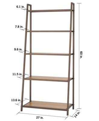 5- Tier Leaning Bamboo Rack