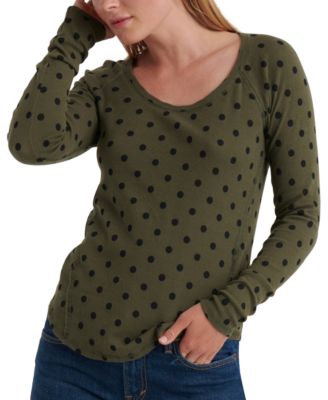 Lucky brand polka dot top online