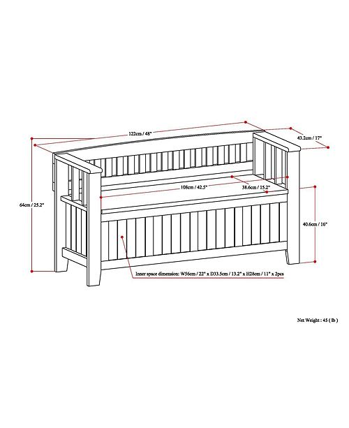 Simpli Home Acadian Bench Reviews Furniture Macy S