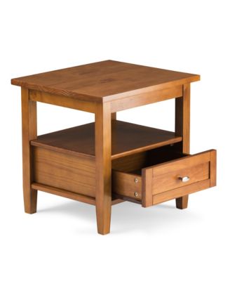 Warm Shaker End Table