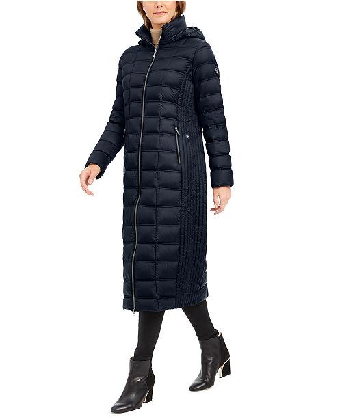 Michael Kors Hooded Maxi Down Puffer Coat Reviews Coats