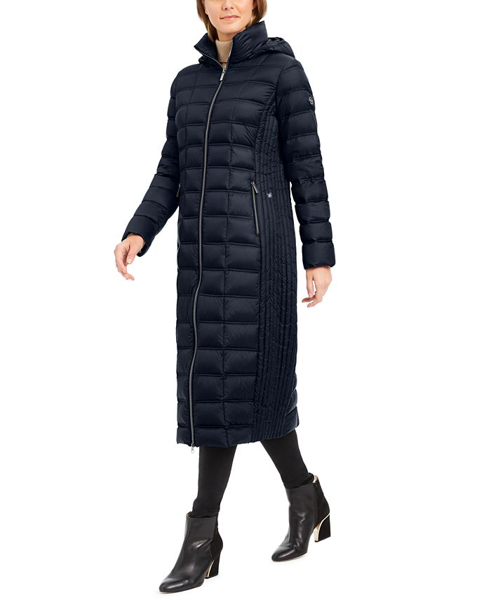 Michael Kors Hooded Maxi Down Puffer Coat - Macy's