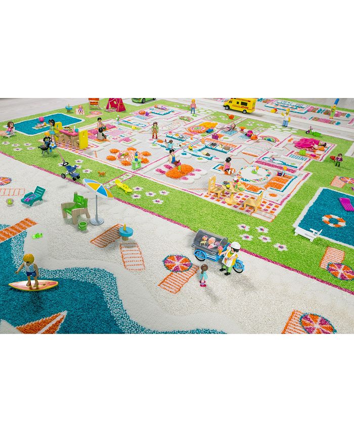 IVI Beach Houses 3D Kids Play Rug Macy's